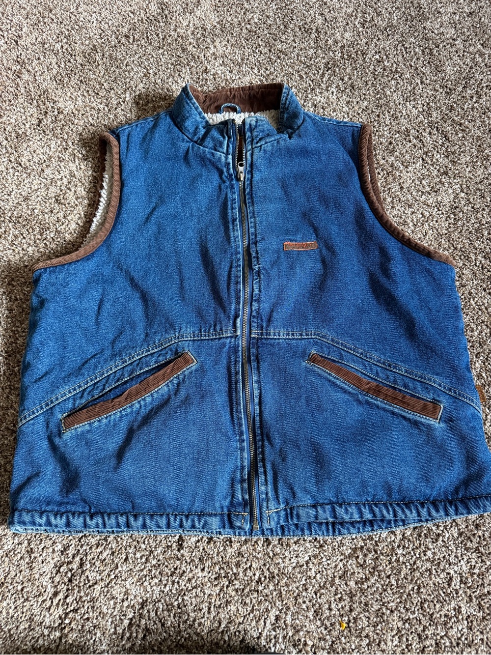 vintage Wrangler Hero men's denim vest size large